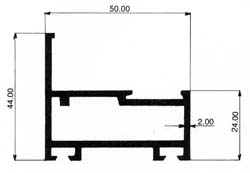 alumunium Window-Series 50 Window