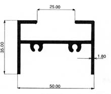 alumunium Window-Series 50 Window