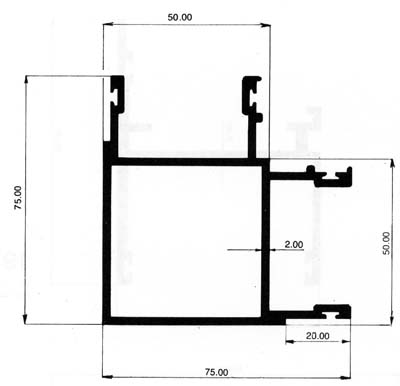 alumunium Window-Series 50 Window